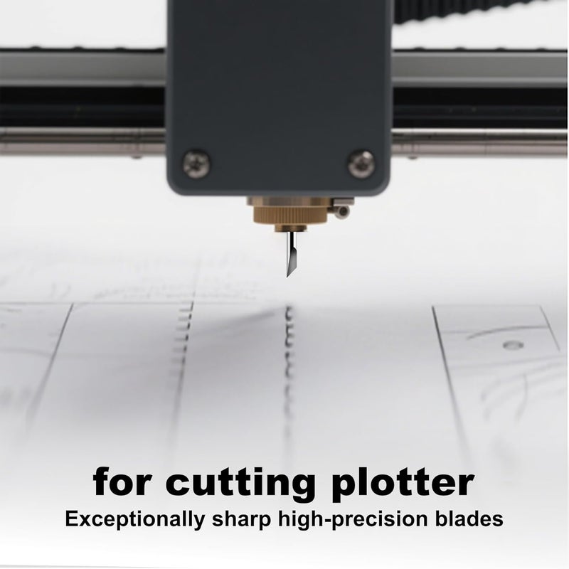 BFVV 30 Pcs 45 Degree Vinyl Cutter Plotter Blades Lettering Blade for Graphtec CB09U CB09, Replacement Fine Point Blades with Springs Cuts Vinyl,Reflective film, Automotive film, Self-adhesive Paper - Image 5